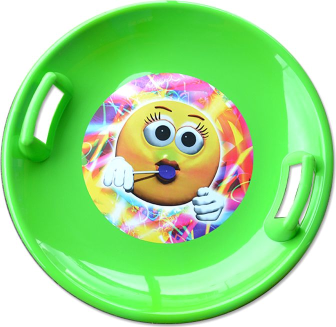 Sáňkovací talíř Super Star - zelený - obrázek 1