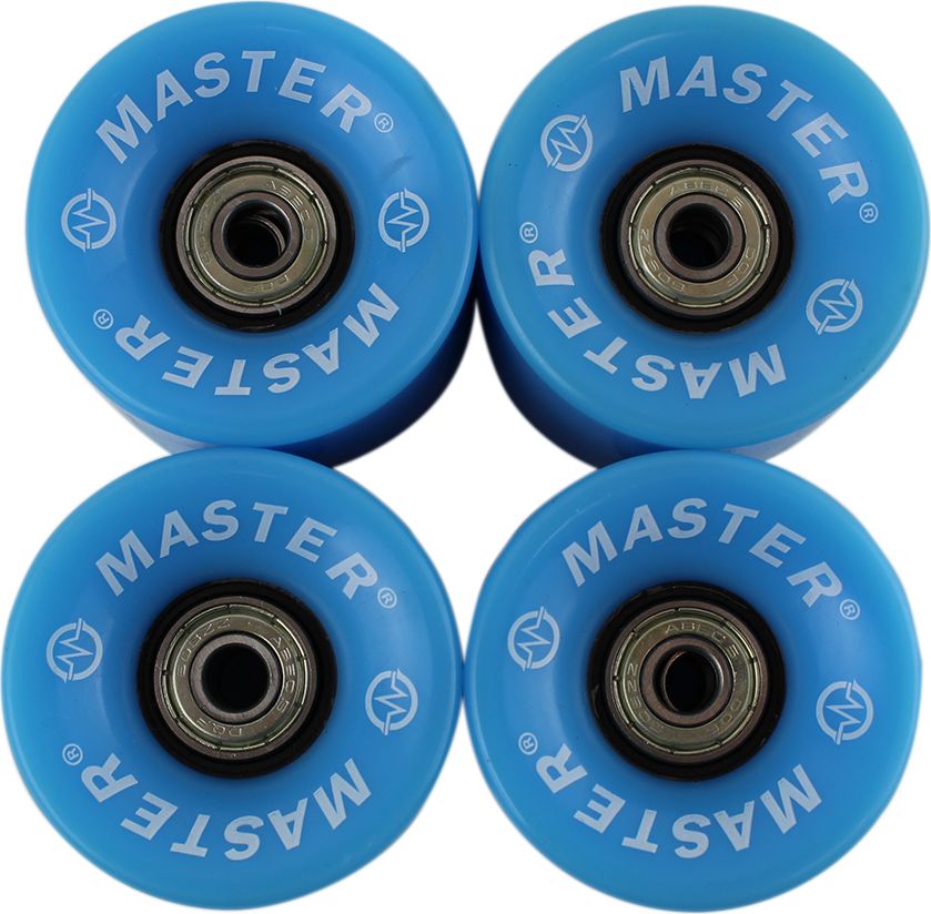 Kolečka pro plastik board MASTER - 60 x 45 mm - modré - obrázek 2