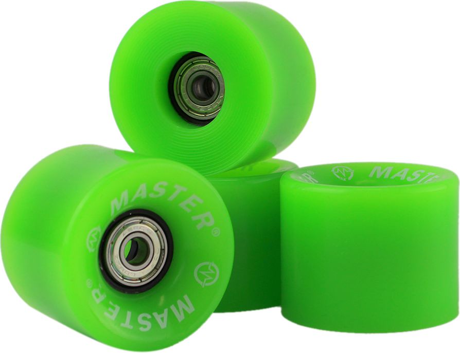 Kolečka pro plastik board MASTER - 60 x 45 mm - zelené - obrázek 1