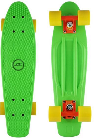 Skateboard NILS Extreme Plastik Board Fishboard - zelený - obrázek 1