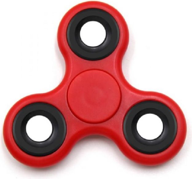 Fidget Spinner Me trojhranný - červený - obrázek 1