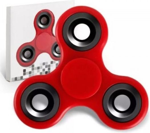 Fidget Spinner Me trojhranný - červený - obrázek 2