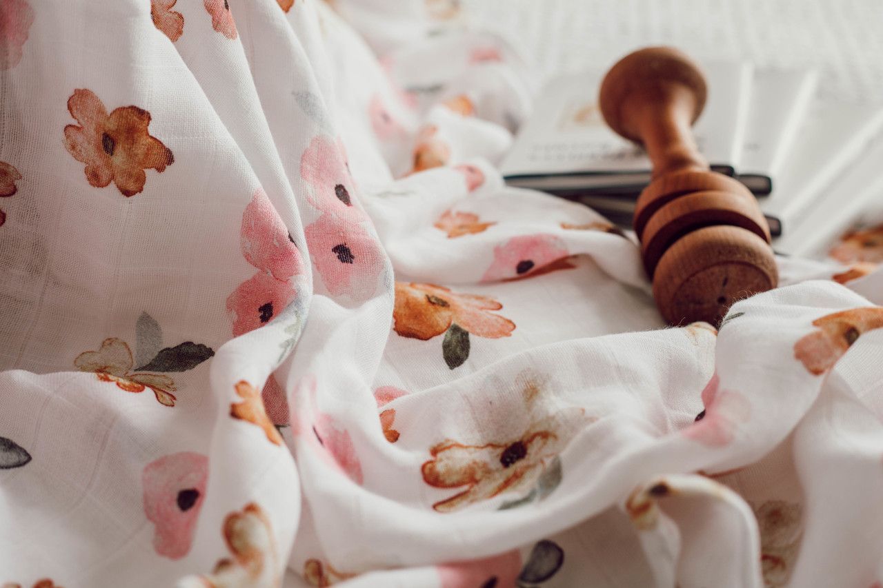 Snuggle Hunny Kids Organická mušelinová zavinovací plena Poppy - obrázek 2