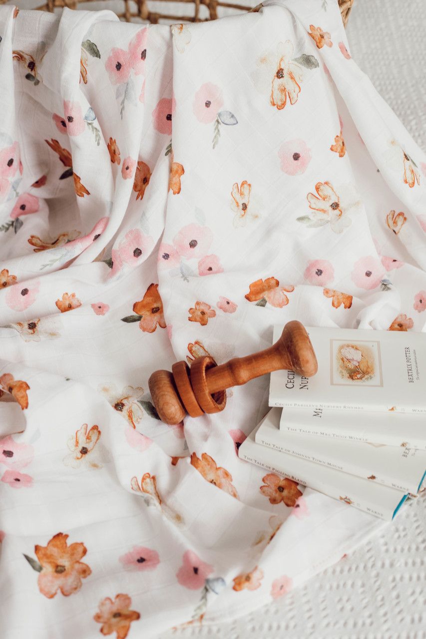 Snuggle Hunny Kids Organická mušelinová zavinovací plena Poppy - obrázek 3