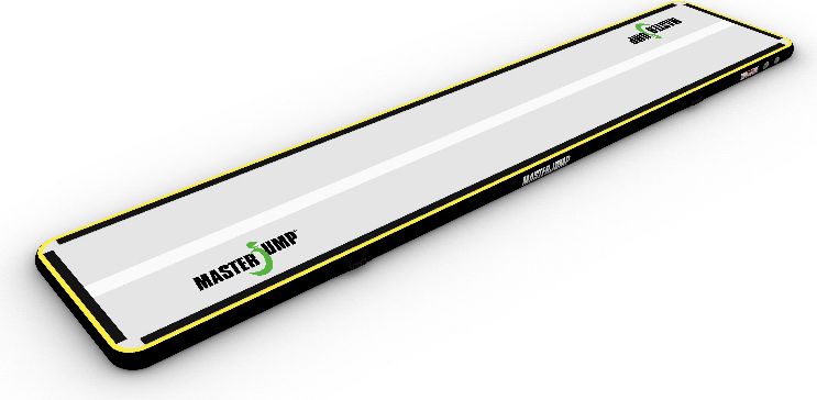 Airtrack MASTERJUMP S-Pro nafukovací žíněnka 600 x 100 x 10 cm - šedá - černá - obrázek 1