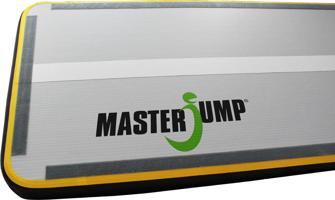 Airtrack MASTERJUMP S-Pro nafukovací žíněnka 600 x 100 x 10 cm - šedá - černá - obrázek 2