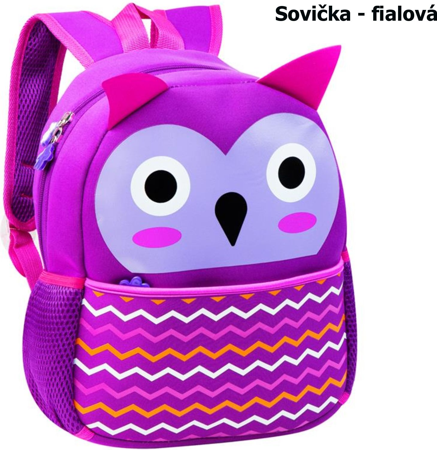 Dětský batoh SPOKEY Sovička - fialová - obrázek 1