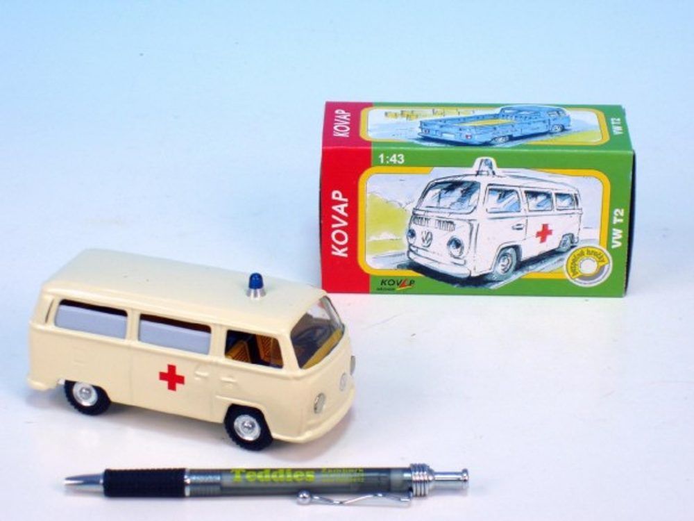 Kovap Auto VW Ambulance kov 12cm 1:43 v krabičce Kovap - obrázek 1