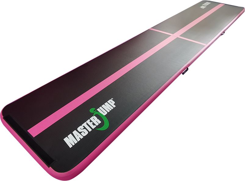 Airtrack MASTERJUMP nafukovací žíněnka 500 x 100 x 10 cm - černá - růžová - obrázek 3