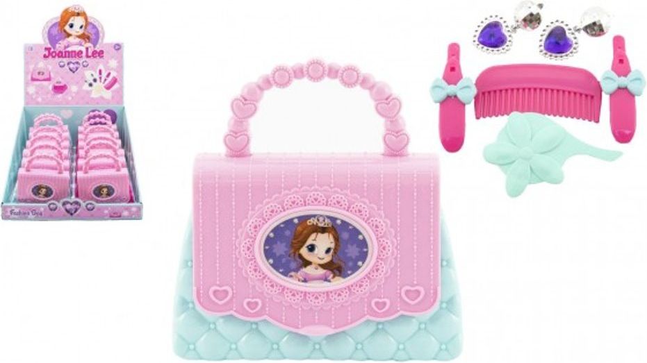 Teddies Kabelka/Taška s doplňky plast 12,5x13cm 12ks v boxu - obrázek 1