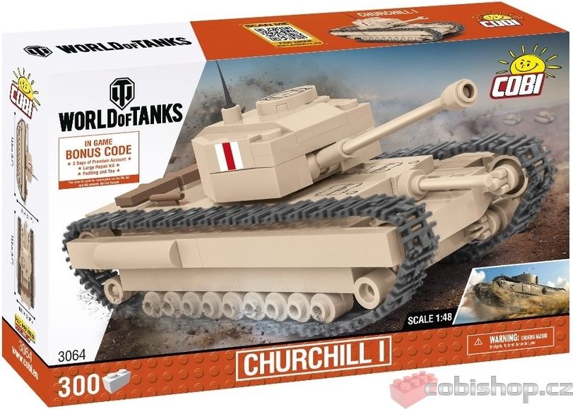 COBI 3064 World of Tanks Britský tank CHURCHILL I - obrázek 1