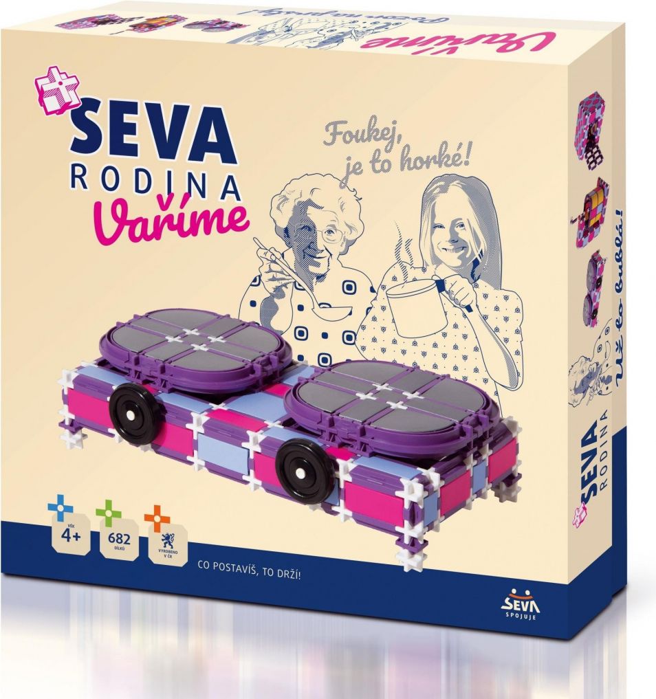 Seva Rodina Vaříme vařič+robot+mikrovlnná trouba 682 dílků - obrázek 1