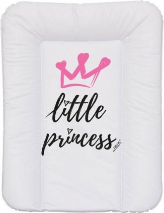 NELLYS Přebalovací podložka, měkká, Little Princess, 70 x 50 cm, bílá - obrázek 1