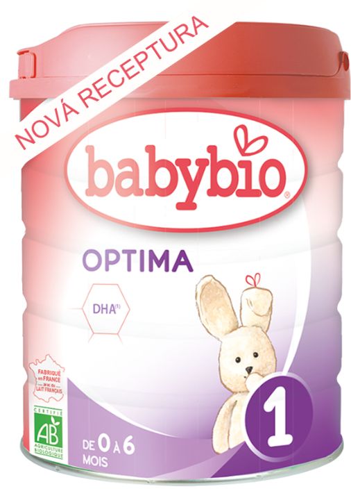 6x Kojenecké Bio mléko Babybio Optima 1 800 g - obrázek 1
