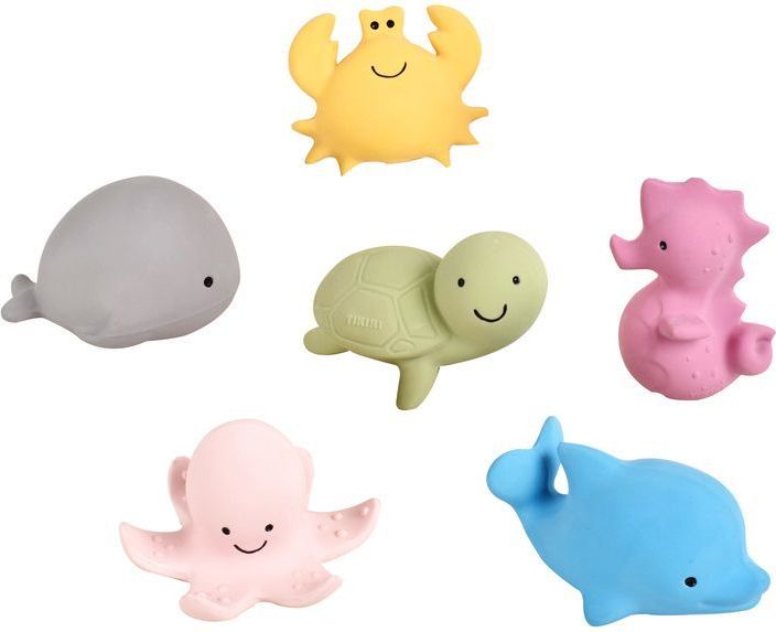 Chrastítko a kousátko z přírodního kaučuku Tikiri Ocean Buddies - obrázek 1