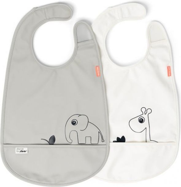 Set 2 ks bryndáčků Done by Deer Deer Friends Gray/Beige 2020 - obrázek 1