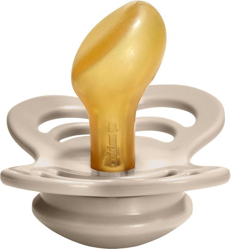 Šidítko Ortodontické Kaučuk 2 ks Bibs Couture Vanilla / Olive 0-6 měsíců - obrázek 2