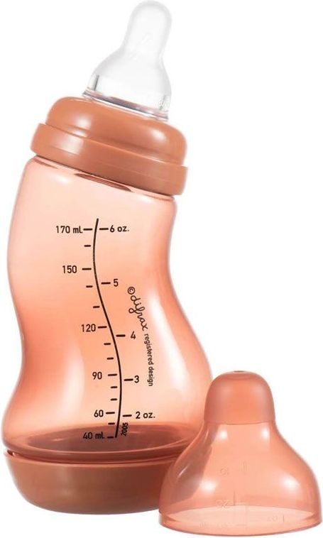 Kojenecká S-lahvička antikoliková 170 ml Difrax Cihlová 2020 - obrázek 1