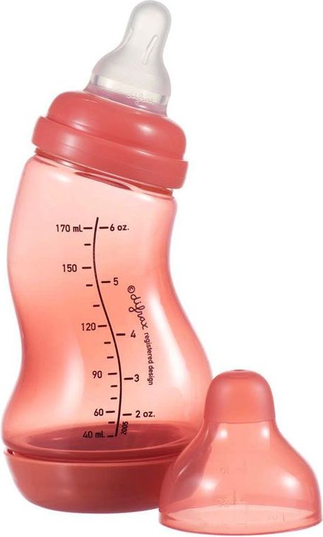Kojenecká S-lahvička antikoliková 170 ml Difrax Koralová 2020 - obrázek 1