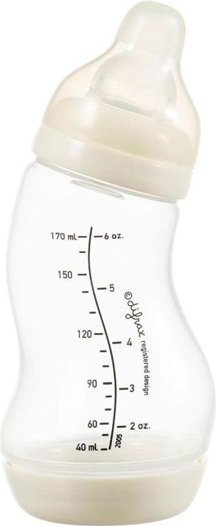 Kojenecká S-lahvička antikoliková 170 ml Difrax Krémová 2020 - obrázek 1