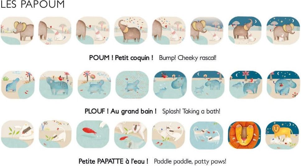 Moulin Roty Promítací kotoučky Zvířátka z džungle - obrázek 2
