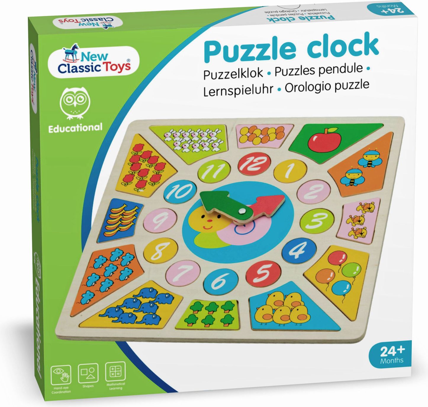 New Classic Toys Vkládačka hodiny - obrázek 3