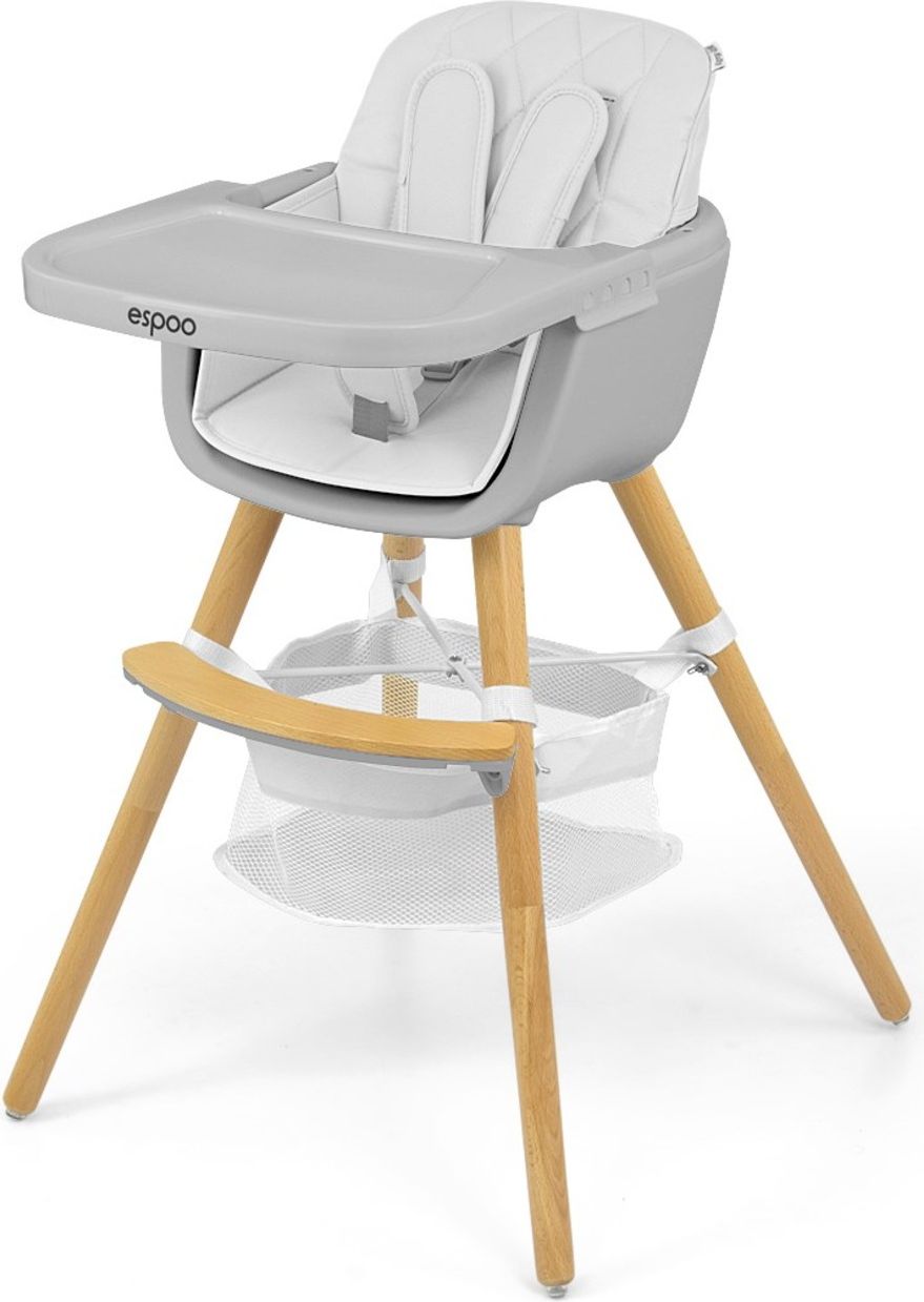 Jídelní židlička Milly Mally 2v1 Espoo bílá - obrázek 1