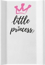 Přebalovací podložka měkká s hranami - LITTLE PRINCESS bílá - 70x50cm - obrázek 1