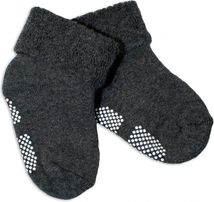 Ponožky dětské froté protiskluzové - RISOCKS grafit - vel.12-18měs. - obrázek 1