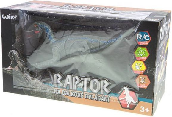 R/C dinosaurus 45cm na baterie 2,4GHz se světlem a zvukem v krabičce - obrázek 3
