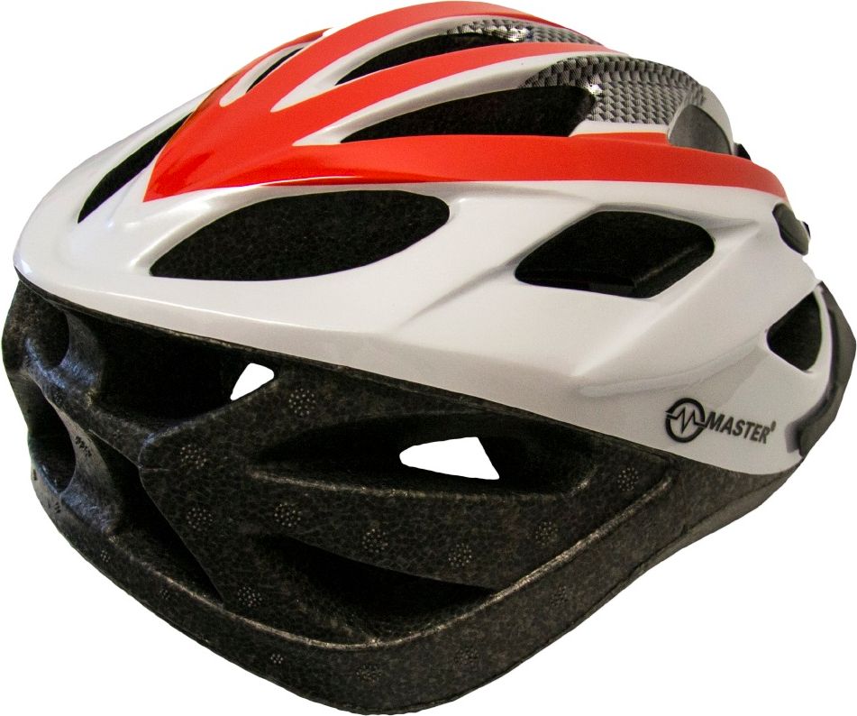Cyklo přilba MASTER Force - červeno-bílá - obrázek 3