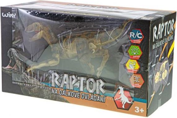 R/C dinosaurus 45cm hnědý na baterie 2,4GHz se světlem a zvukem v krabičce - obrázek 3