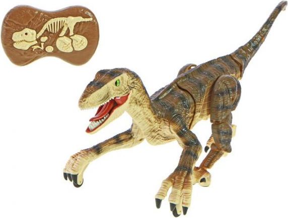 R/C dinosaurus 45cm hnědý na baterie 2,4GHz se světlem a zvukem v krabičce - obrázek 4