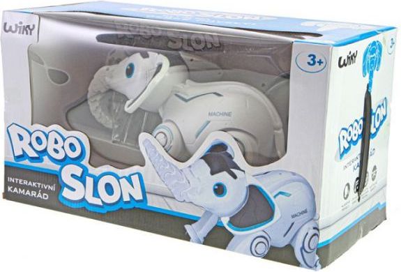 IR/C Robo-slon 33cm na baterie se světlem a zvukem v krabičce - obrázek 3