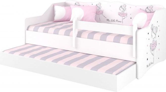 BabyBoo Dětská postel LULU 160 x 80 cm - Baletka - 160x80 - obrázek 1
