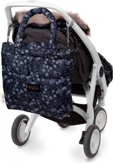Baby Nellys taška na kočárek STYLE, vločky - obrázek 2