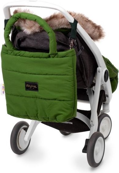 Baby Nellys taška na kočárek STYLE, oliva - obrázek 2
