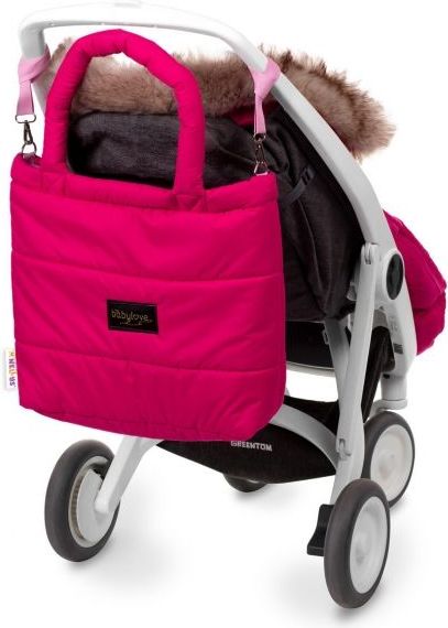 Baby Nellys taška na kočárek STYLE, amarant - obrázek 2