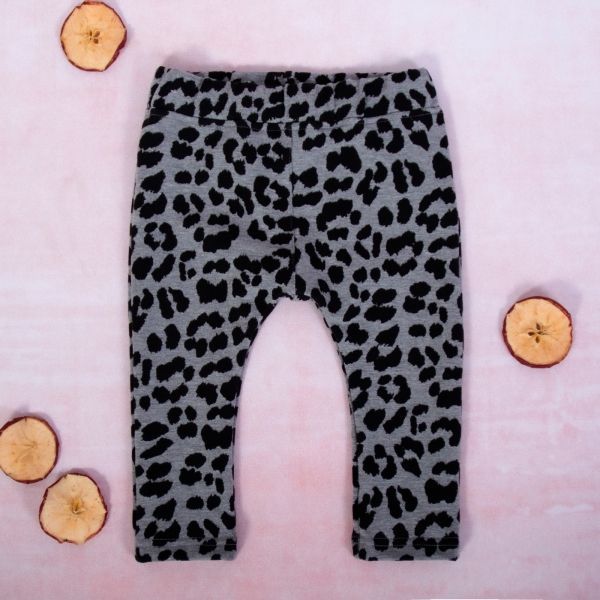 K-Baby Dívčí legíny Gepardík, šedo-černá, vel. 80 - 80 (9-12m) - obrázek 1