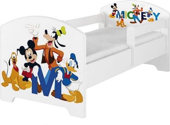 BabyBoo Dětská postel 140 x 70cm Disney - Mickey Friends, bílá - 140x70 - obrázek 1