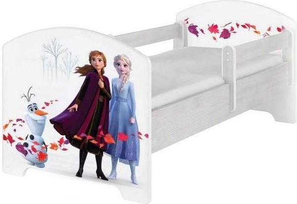 BabyBoo Dětská postel 140 x 70cm Disney - Frozen, bílá, norská sosna - 140x70 - obrázek 1