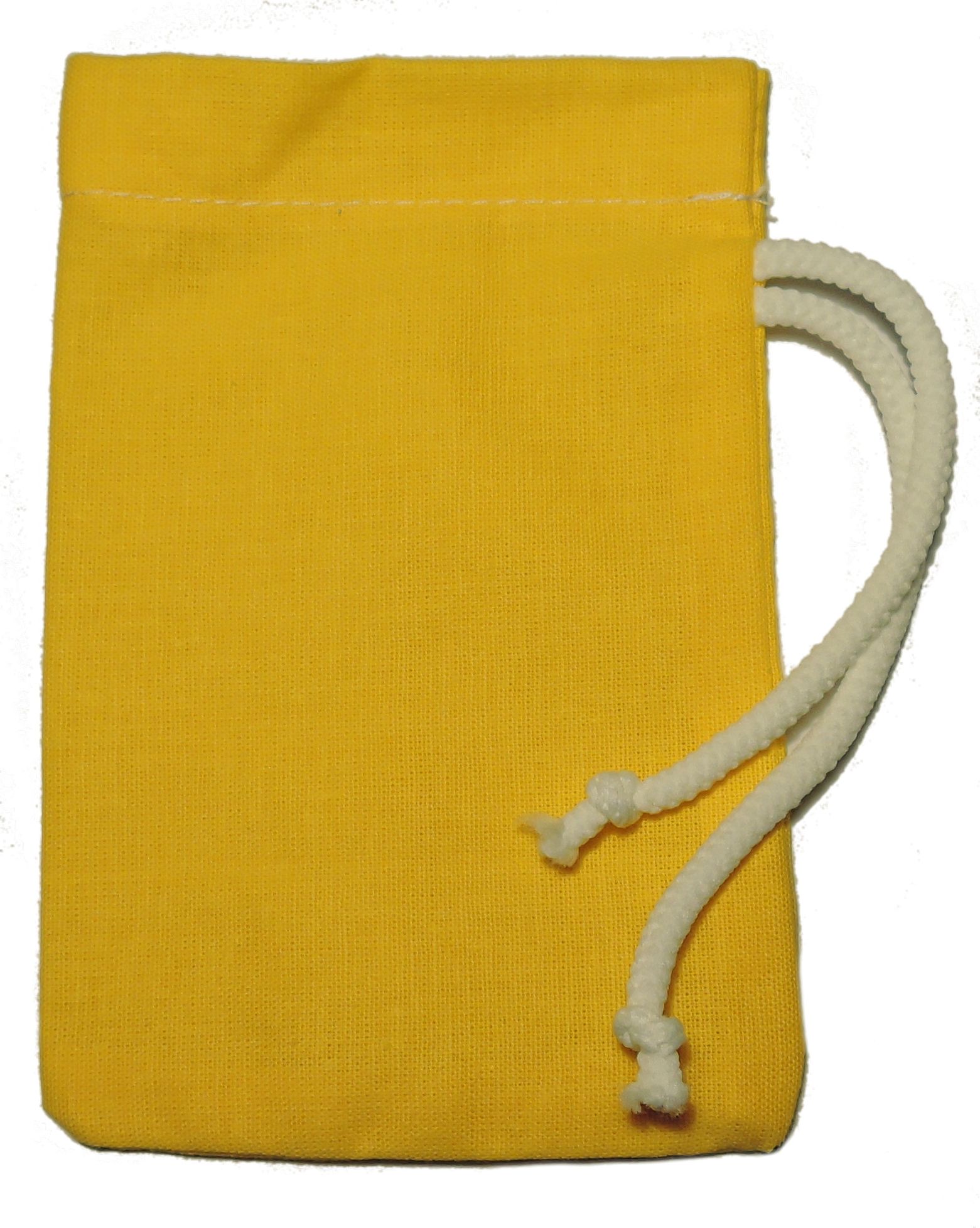 Bavlněný pytlík na kostky - žlutý - obrázek 1