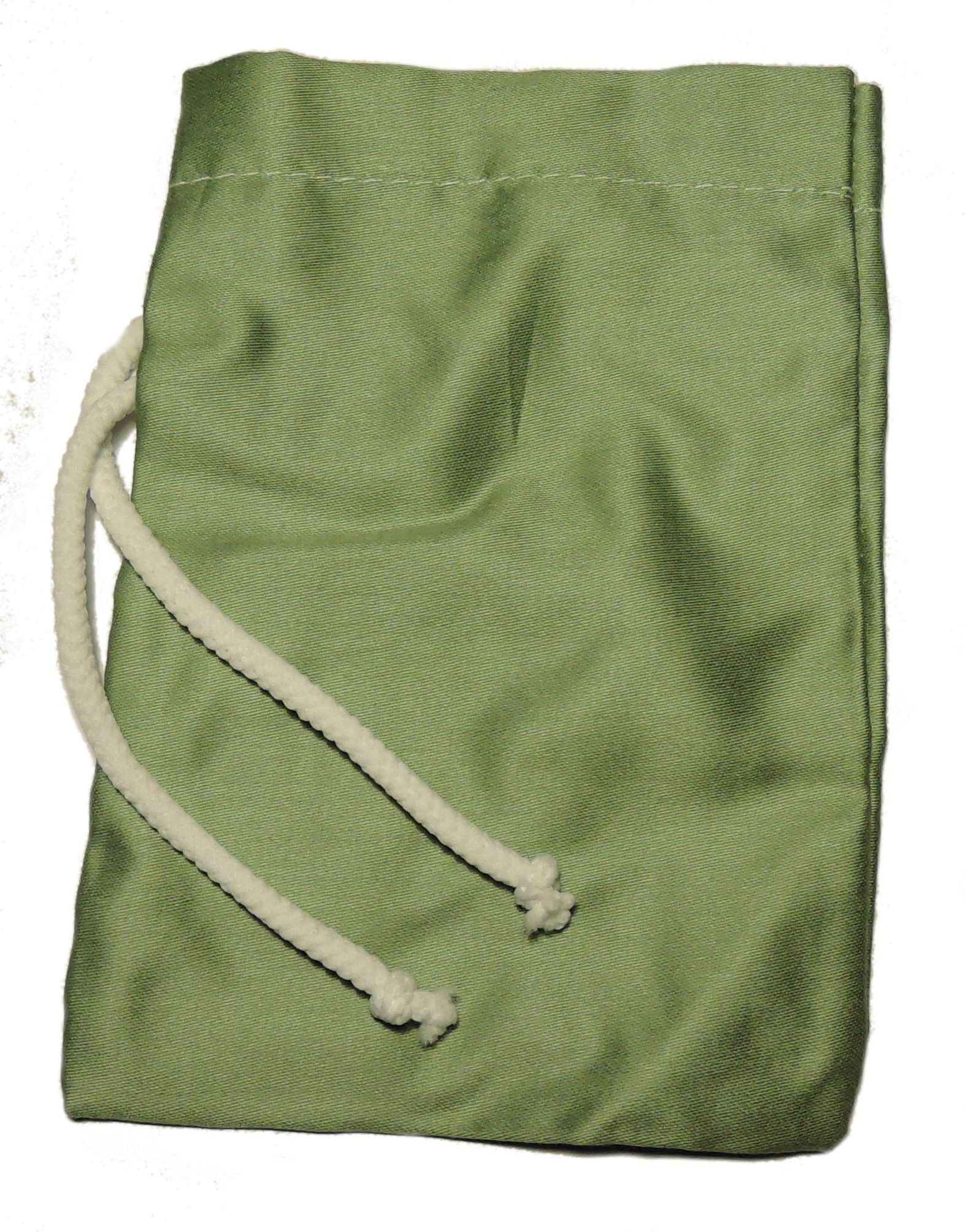 Bavlněný pytlík na kostky - zelený lesklý - obrázek 1