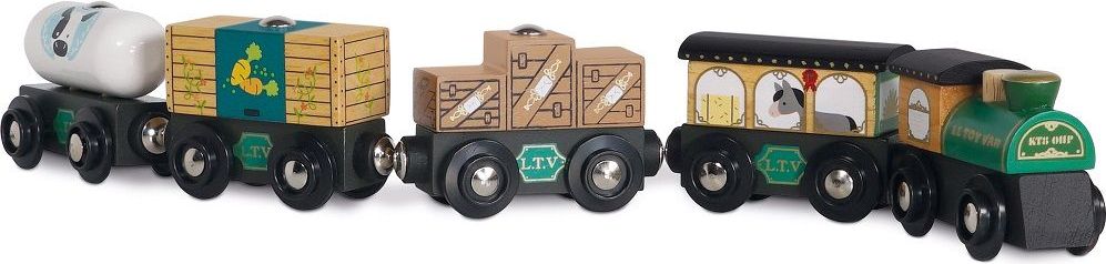 Le Toy Van Nákladní vlak Green - obrázek 1