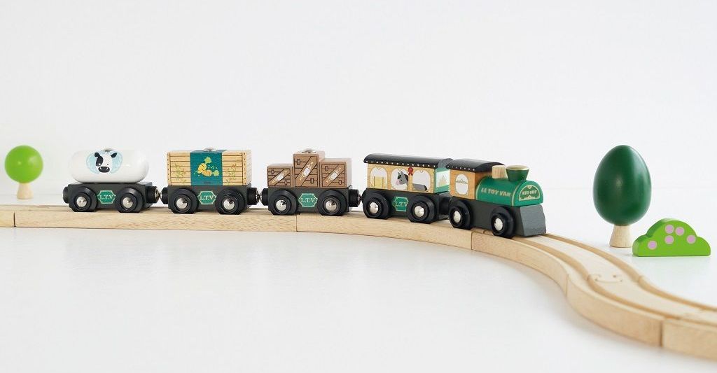 Le Toy Van Nákladní vlak Green - obrázek 4