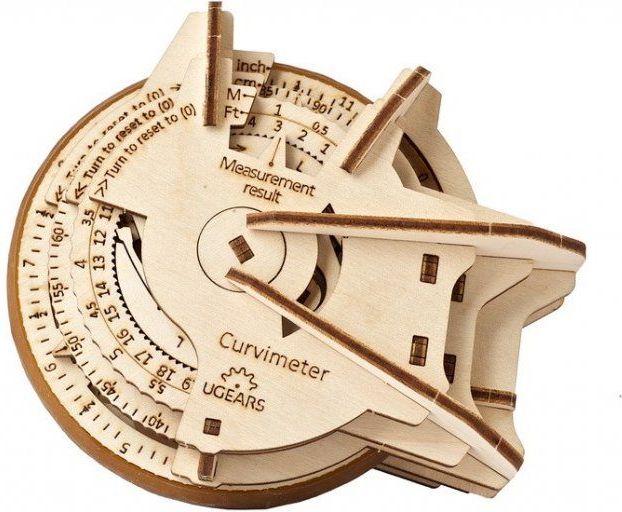 Ugears 3D dřevěné mechanické puzzle STEM LAB Curvimeter - obrázek 1