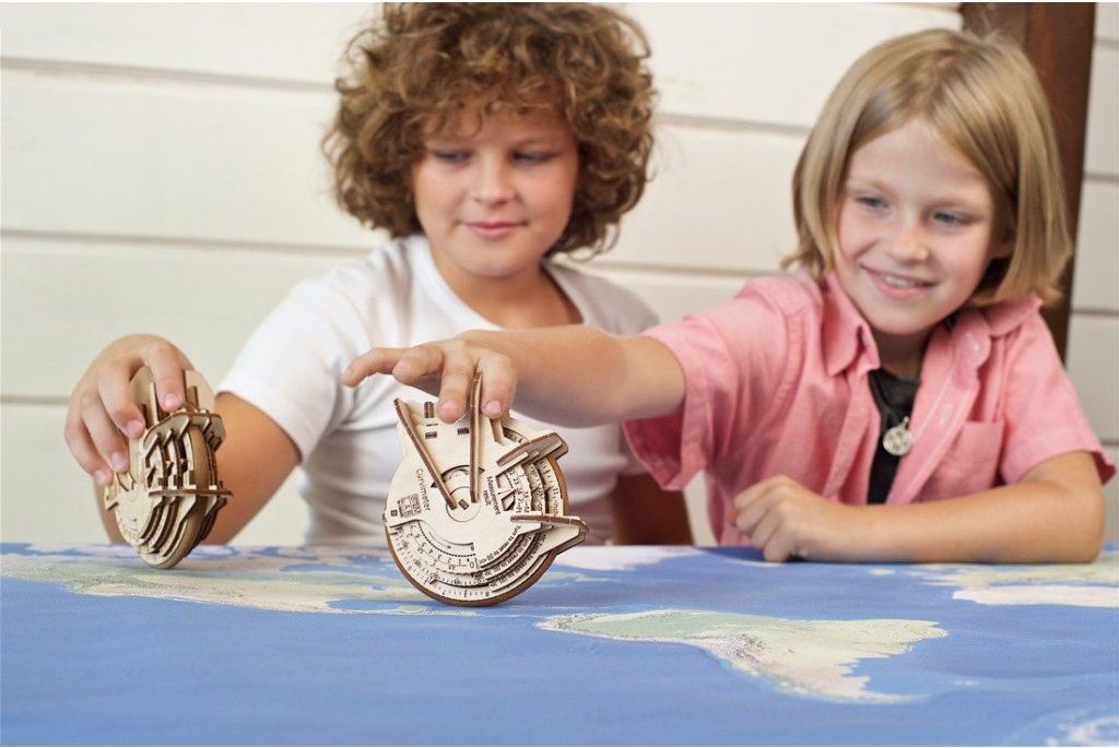 Ugears 3D dřevěné mechanické puzzle STEM LAB Curvimeter - obrázek 3