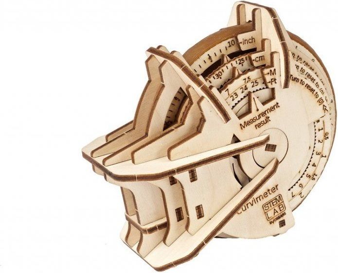 Ugears 3D dřevěné mechanické puzzle STEM LAB Curvimeter - obrázek 6