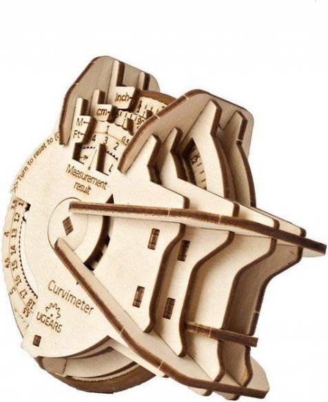 Ugears 3D dřevěné mechanické puzzle STEM LAB Curvimeter - obrázek 7