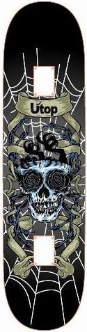 Skateboard SPARTAN Utop Board Skull - obrázek 3